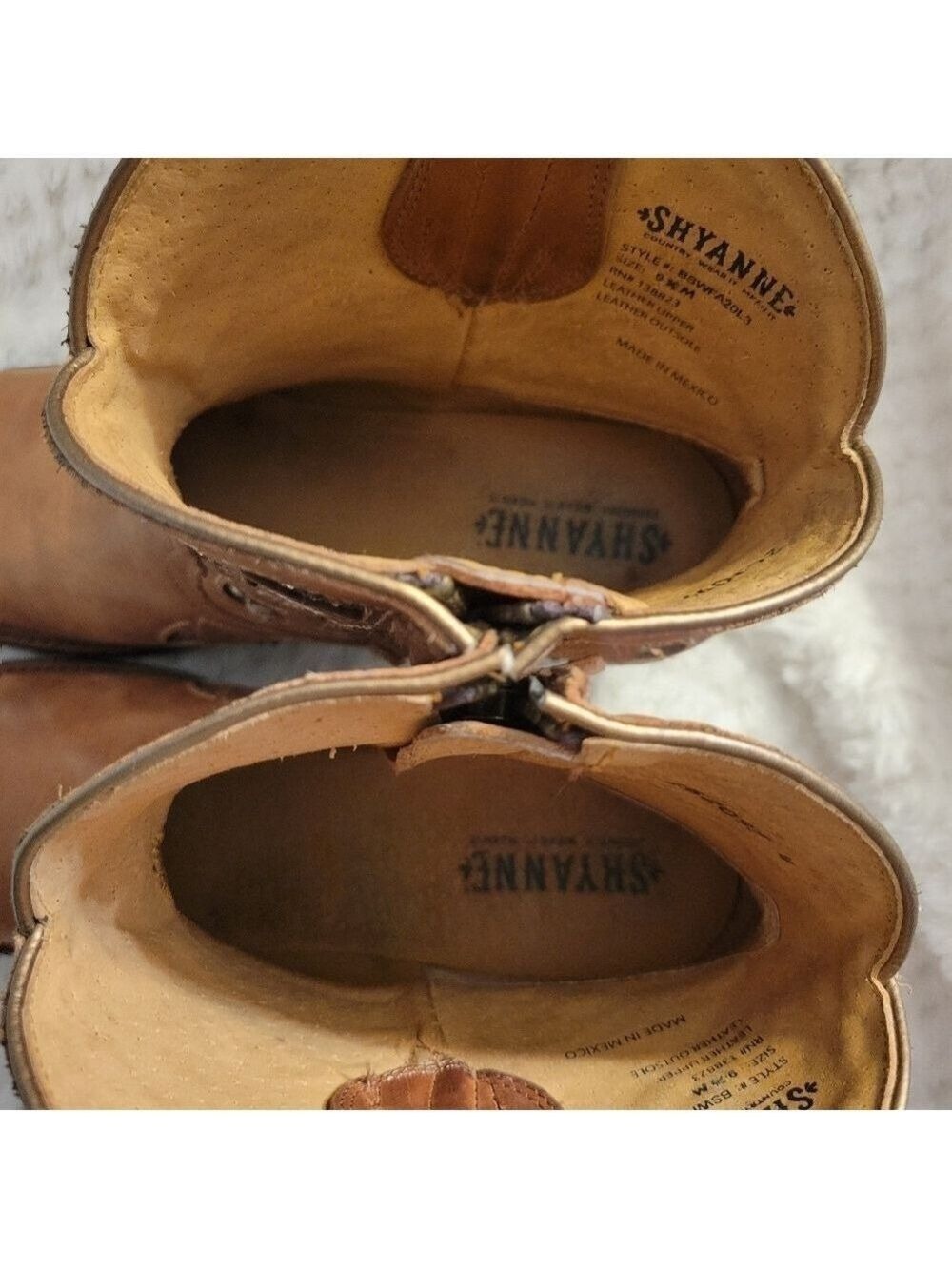 Shyanne Western Ankle Tan Bling Boots Size 9 Country Farm RODEO - Picture 5 of 8